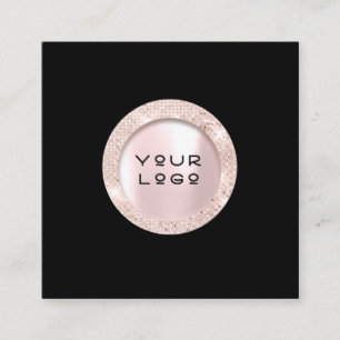 Verabredungs-Karten-Roseeyelashes-Logo Telefonnummerkarte