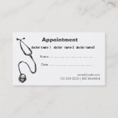 Verabredungs-Krankenpflege-Stethoskop RN Doktor Terminkarte (Rückseite)