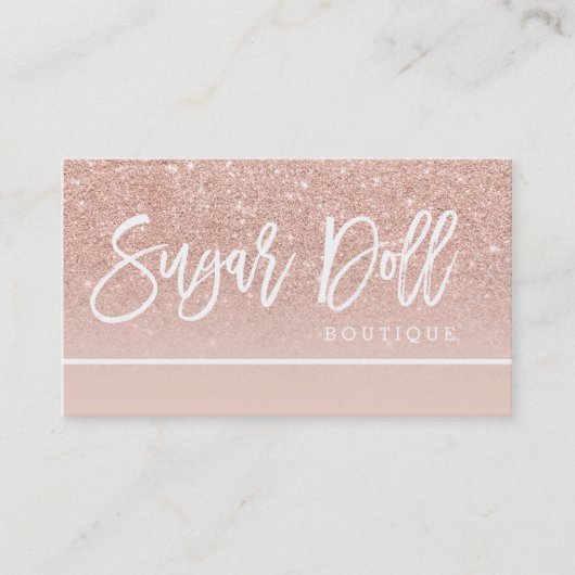 Verabredungs-Rosengoldtypographie-Rosen-Goldlogo Terminkarte (Vorderseite)