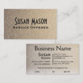 Verabredungs-Visitenkarte-Schablone Terminkarte (Vorne/Hinten)