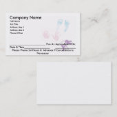 Verabredungs-Visitenkarte Terminkarte (Vorne/Hinten)