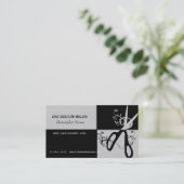 VerabredungScissor Superchic-Haar-Stylist Wirbel Terminkarte (Stehend Vorderseite)