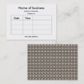 Verabredungskarte Terminkarte (Vorne/Hinten)