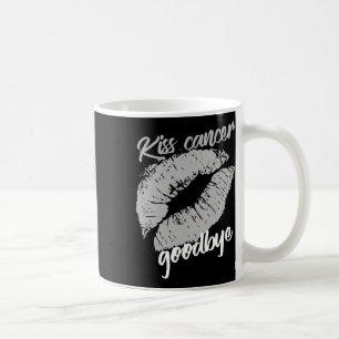 Verabschiede dich von Krebs Krebsbewusstseinsmonat Kaffeetasse