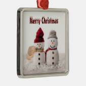 **VERABSCHIEDE HERR/FRAU SNOWMAN** CHRISTMAS ORNAM ORNAMENT AUS METALL (Rechts)