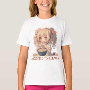 Verabschiedet auf Ramen   Anime Girl T-Shirt