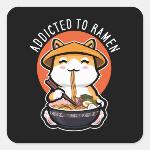 Verabschiedet auf Ramen Quadratischer Aufkleber