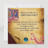 VERABSCHIEDEUNG DES NATIVITÄTSPARCHMENTS MAGI EINLADUNG (Rückseite)