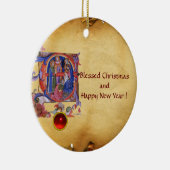 VERABSCHIEDEUNG DES NATIVITÄTSPARCHMENTS VON MAGI  KERAMIK ORNAMENT (Rechts)