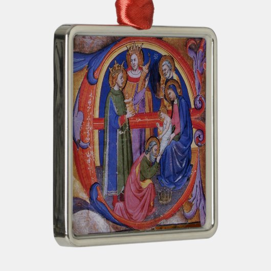 VERABSCHIEDEUNG DES NATIVITÄTSPARCHMENTS VON MAGI SILBERNES ORNAMENT (Rechts)