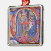 VERABSCHIEDEUNG DES NATIVITÄTSPARCHMENTS VON MAGI SILBERNES ORNAMENT (Links)