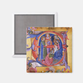 VERABSCHIEDEUNG DES PARCHMENTS DER MAGI-NATIVITÄT MAGNET (Vorderseite/Rückseite)