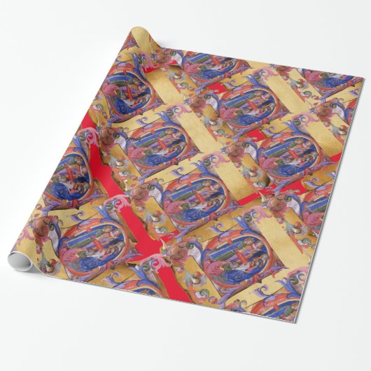 VERABSCHIEDEUNG DES PARCHMENTS MAGI FLORAL CHRISTM GESCHENKPAPIER (Ungerollt)