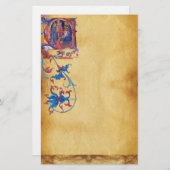 VERABSCHIEDEUNG VON MAGI CHRISTMAS PARCHMENT Red G Briefpapier (Vorne/Hinten)