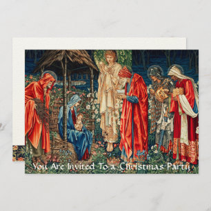 VERABSCHIEDUNG DES MAGI,Burne-Jones-WeihnachtsPart Einladung