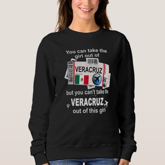 Veracruz Boarding Pass  Veracruz Girl  Veracruz Sweatshirt (Vorderseite)