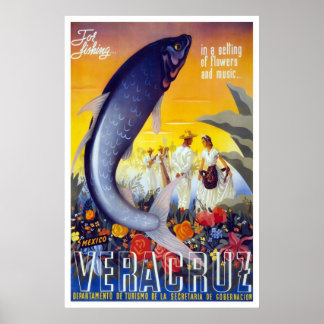 Veracruz für die Fischerei Poster