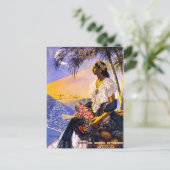 Veracruz Mexico Vintage Travel Poster wiederherges Postkarte (Stehend Vorderseite)