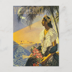 Veracruz Mexiko Jahrgang Reise Postkarte