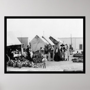 Veracruz, Mexiko-Keramik-Markt 1903 Poster