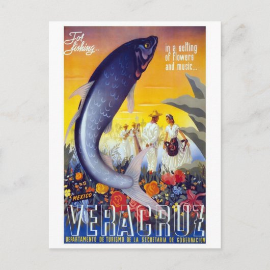Veracruz, Mexiko Vintag Postkarte (Vorderseite)