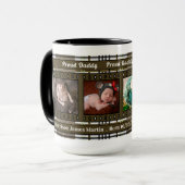 VERALTET: Karierte 4 Foto-Tasse Browns Tasse (Vorderseite Links)