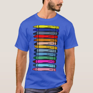 Veraltete Wachspastellfarben T-Shirt