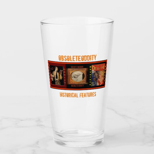 Veraltetes Bier/Getränkeglas Glas (Vorderseite)