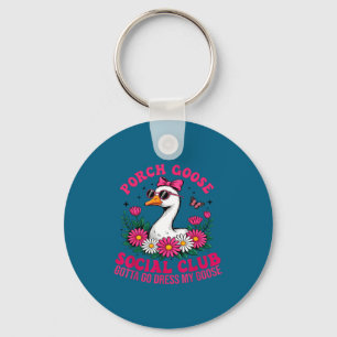 Veranda-Gans-Sozialclub muss Gans-Liebhaber-Kleid Schlüsselanhänger