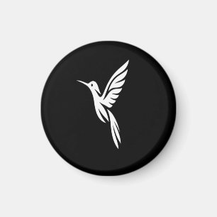 Veranda-Kolibri-Beobachter-Minimalistischer-Vogel- Magnet