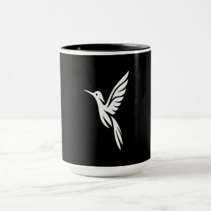 Veranda-Kolibri-Beobachter Minimalistischer Vogel- Tasse