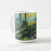 VERANDA-LEBEN REGENTAG KAFFEETASSE (Vorderseite Links)