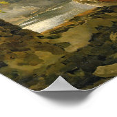 Verandah mit verdrehten Reben, 1828 Poster (Ecke)