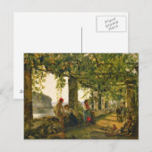 Verandah mit verdrehten Reben, 1828 Postkarte (Vorne/Hinten)