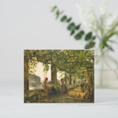 Verandah mit verdrehten Reben, 1828 Postkarte (Stehend Vorderseite)