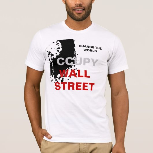 VERÄNDERN DES WELTOCCUPY WALL STREETS T-Shirt (Vorderseite)