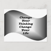 Verändern Sie Ihr Denken und verändern Sie Ihr Leb Postkarte (Vorderseite)