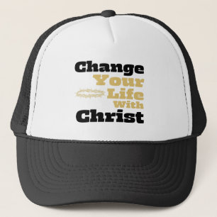 Verändern Sie Ihr Leben mit Christus inspirierende Truckerkappe