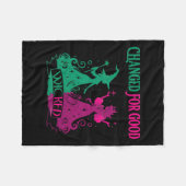 Verändert für gutes, geficktes lustiges Halloween  Fleecedecke (Vorderseite (Horizontal))