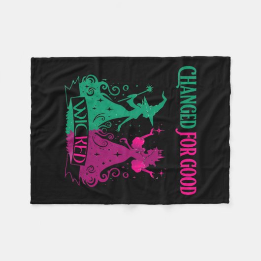 Verändert für gutes, geficktes lustiges Halloween Fleecedecke (Vorderseite (Horizontal))