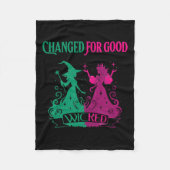 Verändert für gutes, geficktes lustiges Halloween Fleecedecke (Vorderseite)