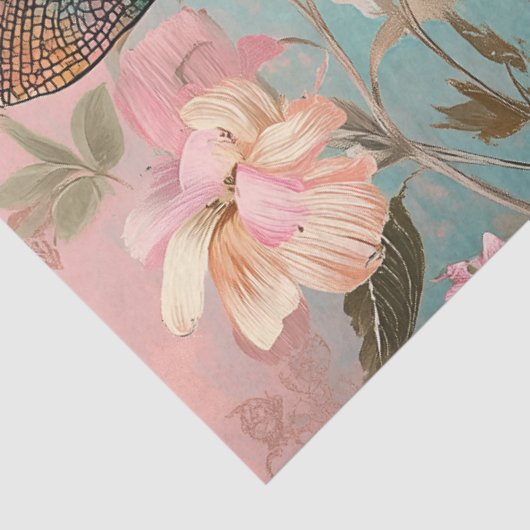 VERÄNDERTE DRAGONFLY-DECOUPAGE SEIDENPAPIER (Ausschnitt)