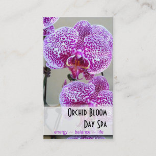 Veränderte lila Orchideen-Foto-Verabredung Terminkarte