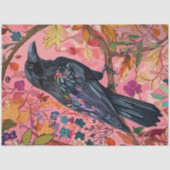 VERÄNDERTE RAVEN DECOUPAGE SEIDENPAPIER (Vorderseite)