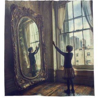 🪞 veränderte Reflektionen - surrealistische Träum Duschvorhang