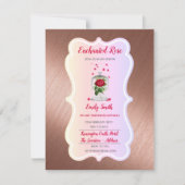 VERÄNDERTE ROSE Geburtstag Einladung Märchen (Vorderseite)