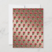 VERÄNDERTE ROSE Geburtstag Einladung Märchen (Rückseite)