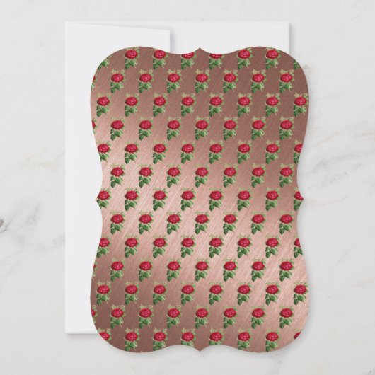 VERÄNDERTE ROSE Geburtstag Einladung Märchen (Rückseite)