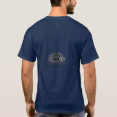 Veränderte Voynich-Manuskriptseite Blauer Drache T-Shirt (Rückseite)
