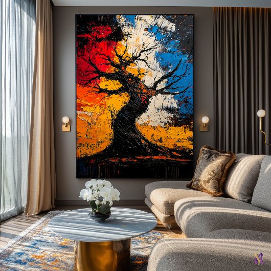 Veränderte Widerstandskraft - expressionistischer  Poster